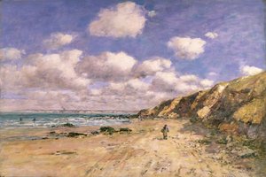 トルヴィル近くのビーチ、1895